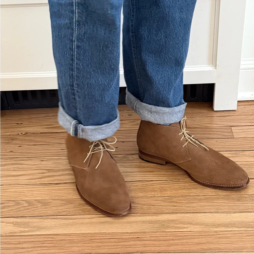 Men's Brown Suede Shoes - Picture 7 of 14